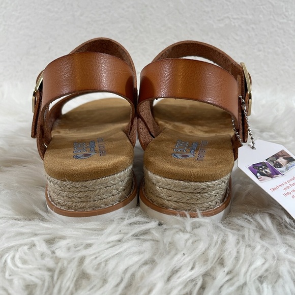 BOBS FROM SKECHERS Memory Foam Desert Kiss Sunny Flair Size 9 Brown Vegan NEW - Picture 5 of 14